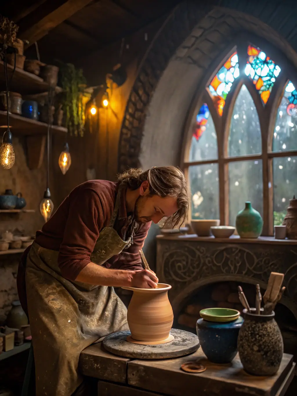 An image of participants engaging in a traditional craft workshop, with historical landmarks in the background, highlighting cultural preservation.